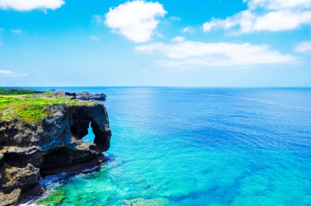 恩納村、万座毛