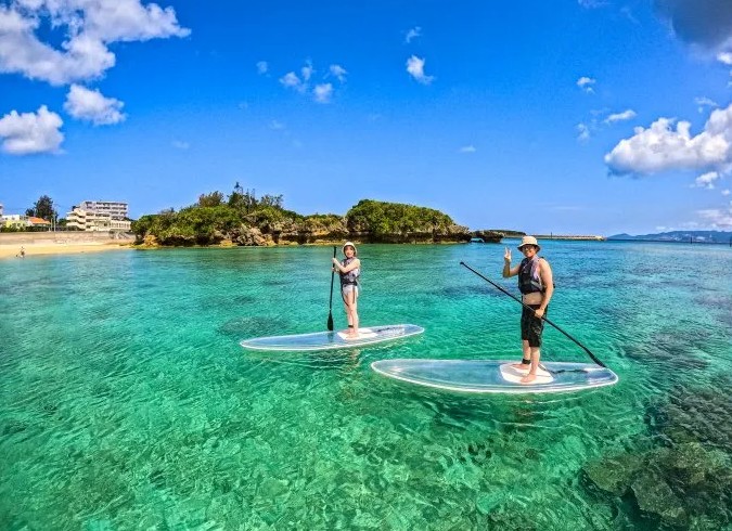 恩納村、SUP、クリアサップ