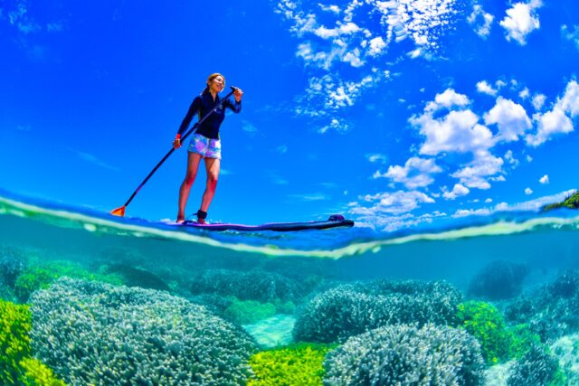 SUP、恩納村　海
