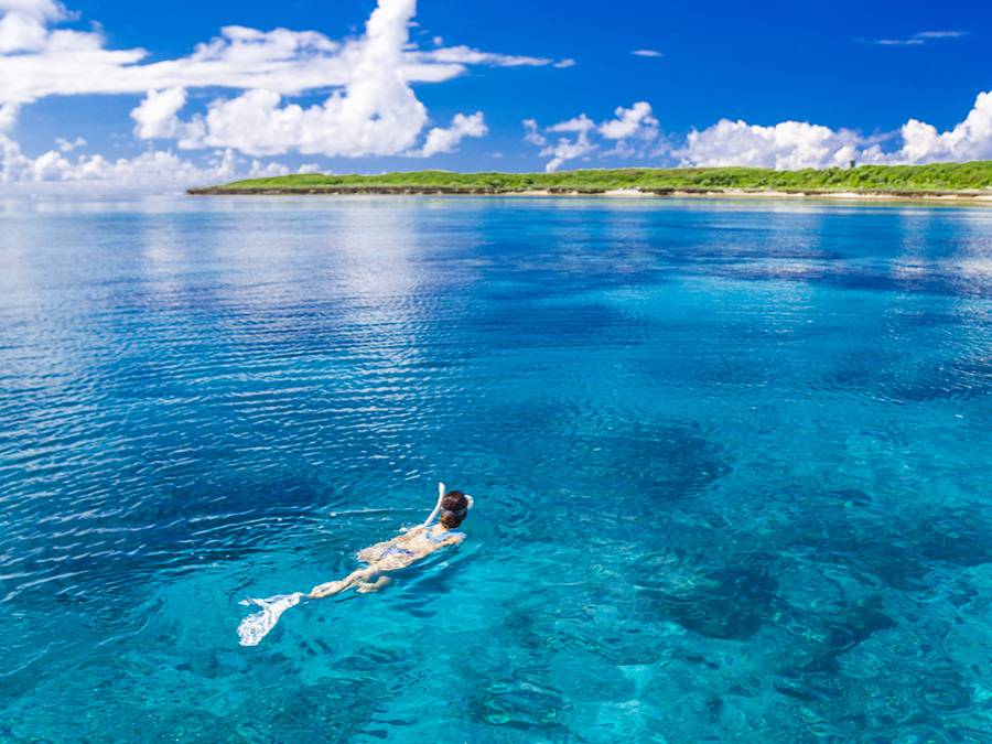 恩納村、シュノーケリング、