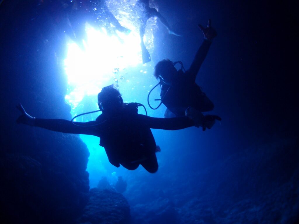 青の洞窟　ダイビング