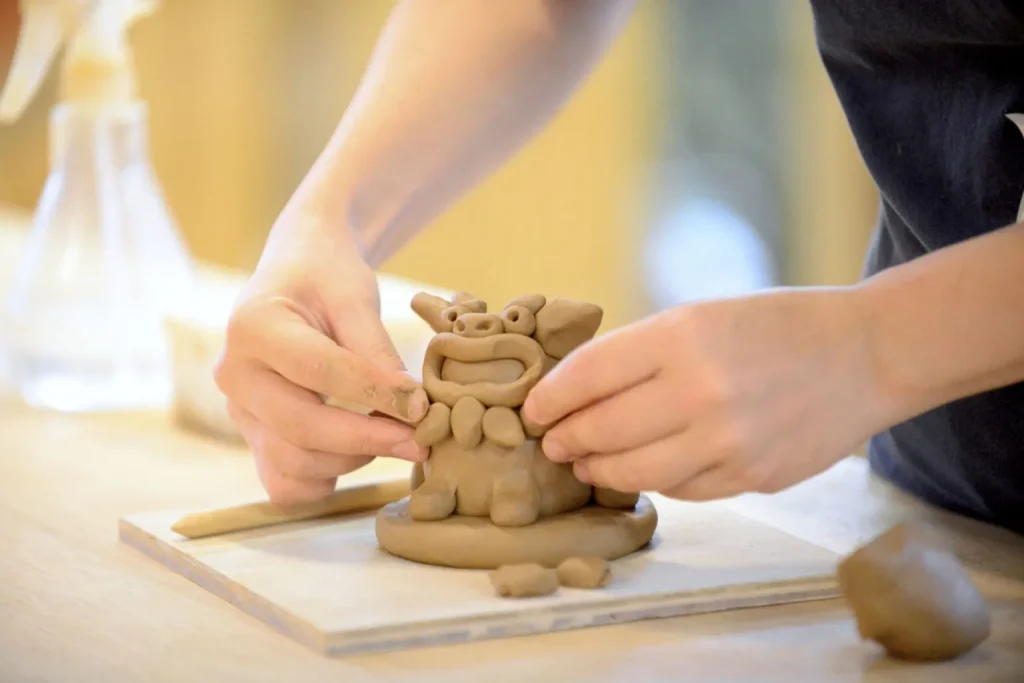 沖縄　もの作り体験　シーサー