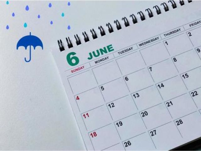 カレンダー　6月