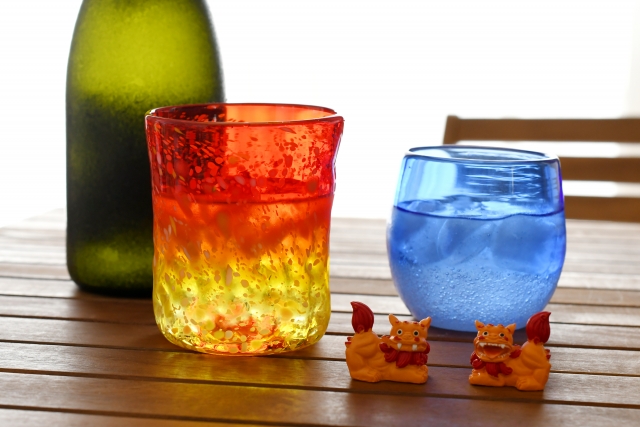 沖縄　恩納村　琉球ガラス