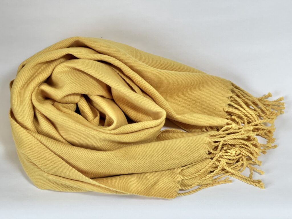 ストール　黄色