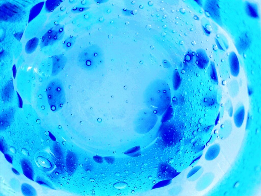 気泡入り琉球グラス（ブルー）