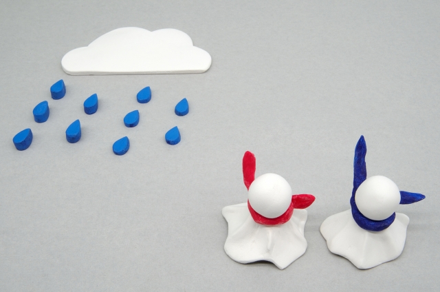 雨とテルテル坊主