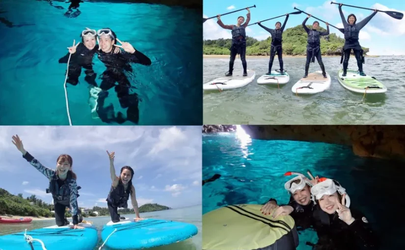 恩納村　ダイビング　SUＰ