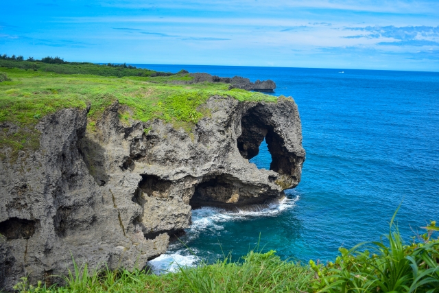 沖縄　恩納村　万座毛
