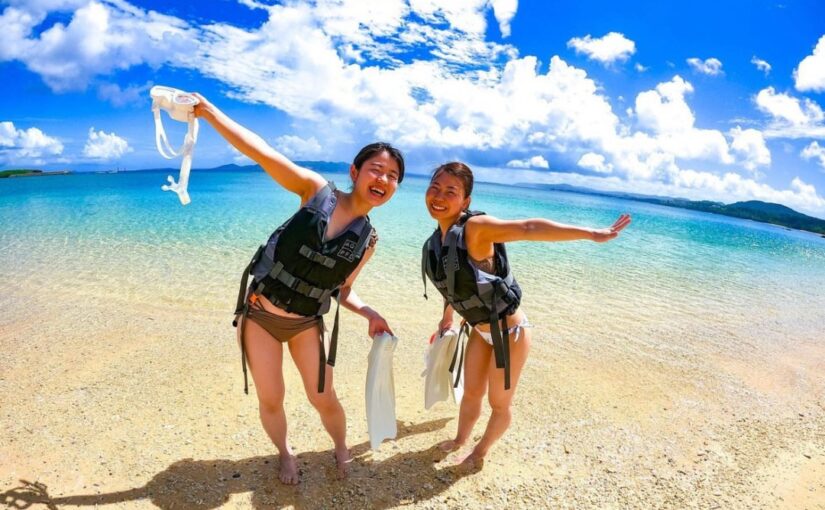 ビーチ、種のケリング、恩納村