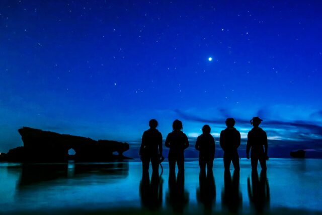 星空ナイトシュノーケル、シュノーケリング、ナイトツアー、写真