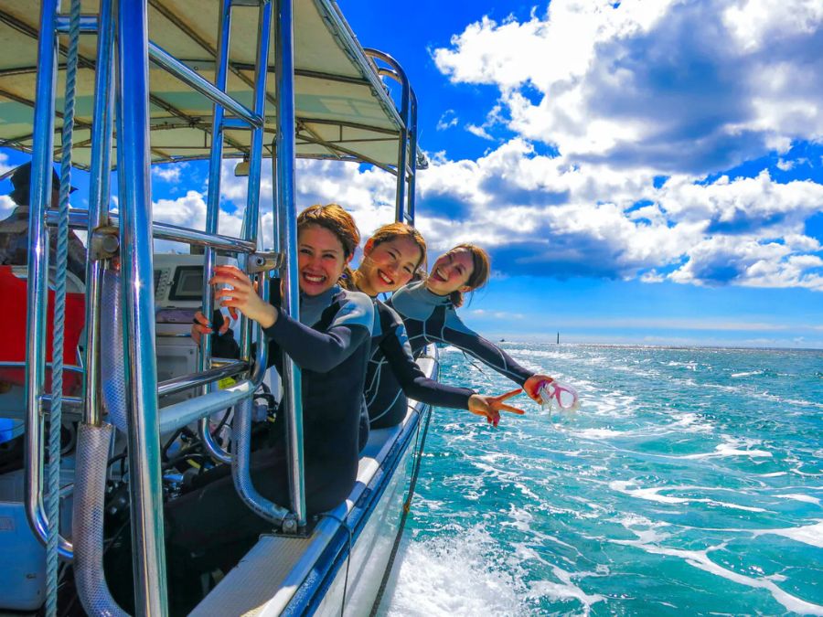 ダイビング、ボート