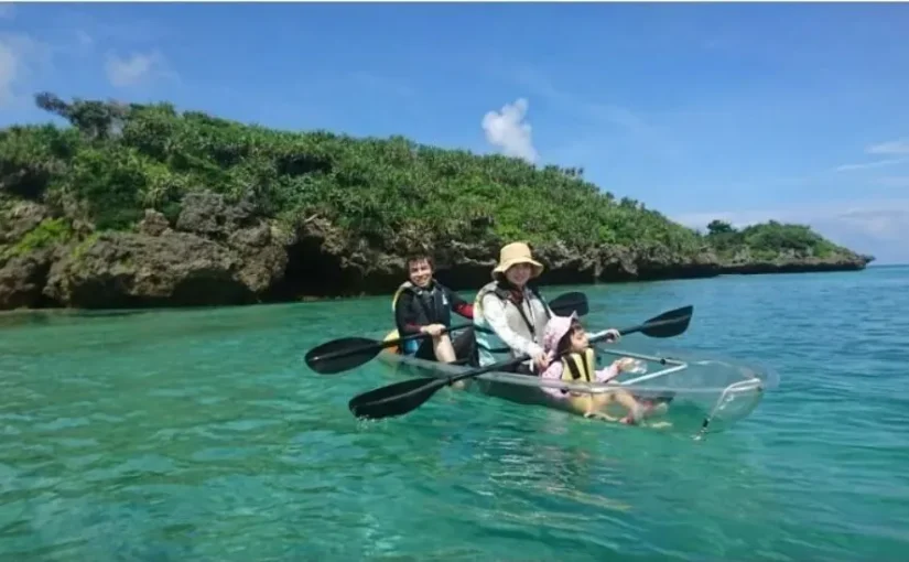 クリアカヤック　親子