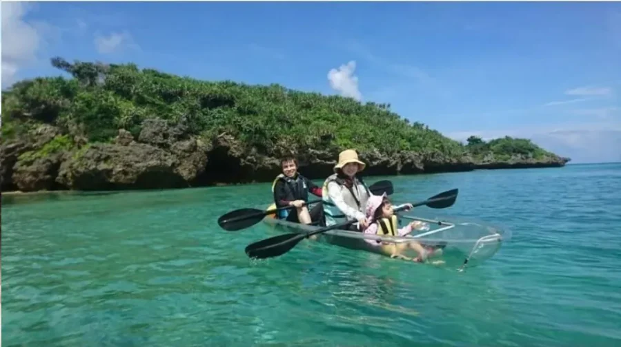 クリアカヤック　親子